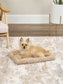 Лежанка MidWest Deluxe Wave Bed для собак и кошек меховая 56х44,5х6,5 см MID027935