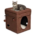 Домик-лежанка для кошек MidWest Currious Cat Cube складной 38,4х38,4х42h см 137-BR