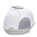 IMAC био-туалет для кошек угловой GINGER 52х52х44,5h см, светло-серый 84370