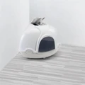 IMAC био-туалет для кошек угловой GINGER 52х52х44,5h см, светло-серый 84370