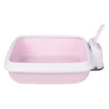 Туалет-лоток для кошек IMAC DUO с совочком на подставке 50х40х15h см 814940
