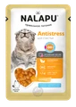 Пауч NALAPU Antistress для взрослых кошек, сочные кусочки с курицей и экстрактом родиолы розовой в желе 00-00001306