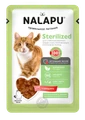 Пауч NALAPU Sterilized для стерилизованных кошек и кастрированных котов, сочные кусочки с мясом говядины в желе 00-00001302