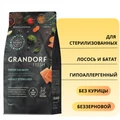 Беззерновой cухой корм GRANDORF FRESH для стерилизованных кошек с лососем и бататом CAT STERILISED Salmon&Sweet Potato 852635