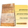 Сухой корм RAWIVAL для взрослых собак карликовых и маленьких пород из утки с фазаном Wild Gifts with Wings Duck with Pheasant ADULT DOG TOY & SMALL BREED 44038