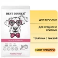 Сухой корм BEST DINNER с телятиной и тыквой для взрослых собак средних и крупных пород Sensible Adult Medium & Maxi Veal & Pumpkin 75055