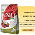 Беззерновой cухой корм FARMINA ND QUINOA для собак всех пород с уткой и киноа для кожи и шерсти 8808/PND0250053