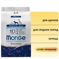 Сухой корм MONGE Daily Line для щенков средних пород с курицей Puppy Medium Breed Chicken 70011655