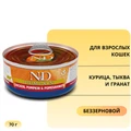 Консервы FARMINA ND CAT CHICKEN, PUMPKIN/POMEGRANATE для взрослых кошек с курицей, тыквой и гранатом 00-00000839/PND070012