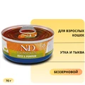 Консервы FARMINA ND CAT DUCK/PUMPKIN для взрослых кошек с уткой и тыквой 00-00000591/PND070013