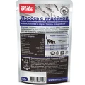 Пауч Blitz Sensitive для взрослых кошек кусочки в соусе с лососем и индейкой Salmon & Turkey in Gravy Adult Cats BCW08-1-00085