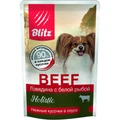 Пауч Blitz Holistic для собак мелких пород кусочки с говядиной и белой рыбой в соусе Beef & White Fish Adult Dog Small Breeds in Gravy BDW13-1-00085
