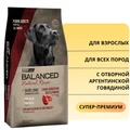 Сухой корм Vitalcan для взрослых собак всех пород с отборной Аргентинской говядиной Balanced Dog Adult Natural Recipe Argentine Meat 00-00001264