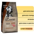 Сухой корм Vitalcan для взрослых собак всех пород с ягненком для кожи и шерсти Balanced Dog Adult Natural Recipe Lamb Skin and Care 00-00000852