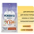 Сухой корм Forza10 MonoDiet для взрослых собак мелких и миниатюрных пород с кониной и горохом Adult Mini Toy Cavallo con Piselli 100315