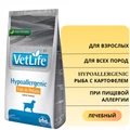 Сухой корм FARMINA VET LIFE Hypoallergenic для собак диета при пищевой аллергии "Рыба с картофелем " 4367/PVT020002S