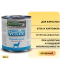 Консервы FARMINA VETLIFE NATURAL DIET DOG HYPOALLERGENIC DUCK & POTATO для взрослых собак всех пород с уткой и картофелем гипоаллергенный при пищевой непереносимости 10854/PVT300003