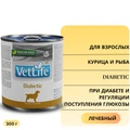Консервы FARMINA VETLIFE NATURAL DIET DOG DIABETIC для взрослых собак всех пород с курицей и рыбой диета при диабете и регуляции поступления глюкозы 00-00000513/PVT300013