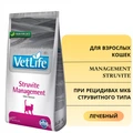 Сухой корм FARMINA VET LIFE Management Struvite для кошек диета при рецидивах МКБ струвитного типа 4402/PVT004048S