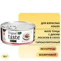 Консервы PETTRIC Original Taste для кошек филе тунца с диким лососем в соусе Tuna Loin Flakes with Wild Salmon in Sauce 7482