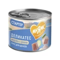 Консервы МНЯМС для щенков всех пород до 4 месяцев "Мусс по-французски" индейка с цукини 176625