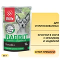 Пауч Blitz Sensitive для стерилизованных кошек кусочки в соусе с кроликом и индейкой Sterilised Cat Rabbit & Turkey in Gravy BCW09-1-00085