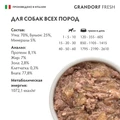 Консервы GRANDORF FRESH для собак всех пород Паштет из утки 853984