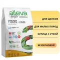 Беззерновой сухой корм Alleva Holistic для щенков мелких пород с курицей и уткой (Puppy/Junior Chicken & Duck Mini) 11606/P00219