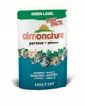 Пауч ALMO NATURE Green label Cat Mackerel 75% мяса для взрослых кошек "Макрель" 23214