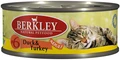Консервы BERKLEY Adult Duck Turkey №6 для взрослых кошек с уткой и индейкой 75105
