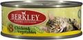 Консервы BERKLEY Adult Chicken Vegetables №8 для взрослых кошек с цыпленком и овощами 75107/22036
