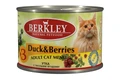 Консервы BERKLEY для взрослых кошек №3 с уткой и лесными ягодами 75152