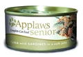 Консервы APPLAWS для пожилых кошек с тунцом и сардинами в желе Senior Cat Jelly Tuna/Sardine 24345